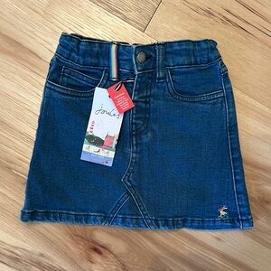 Joules Kids Denim Skirt - Blue
